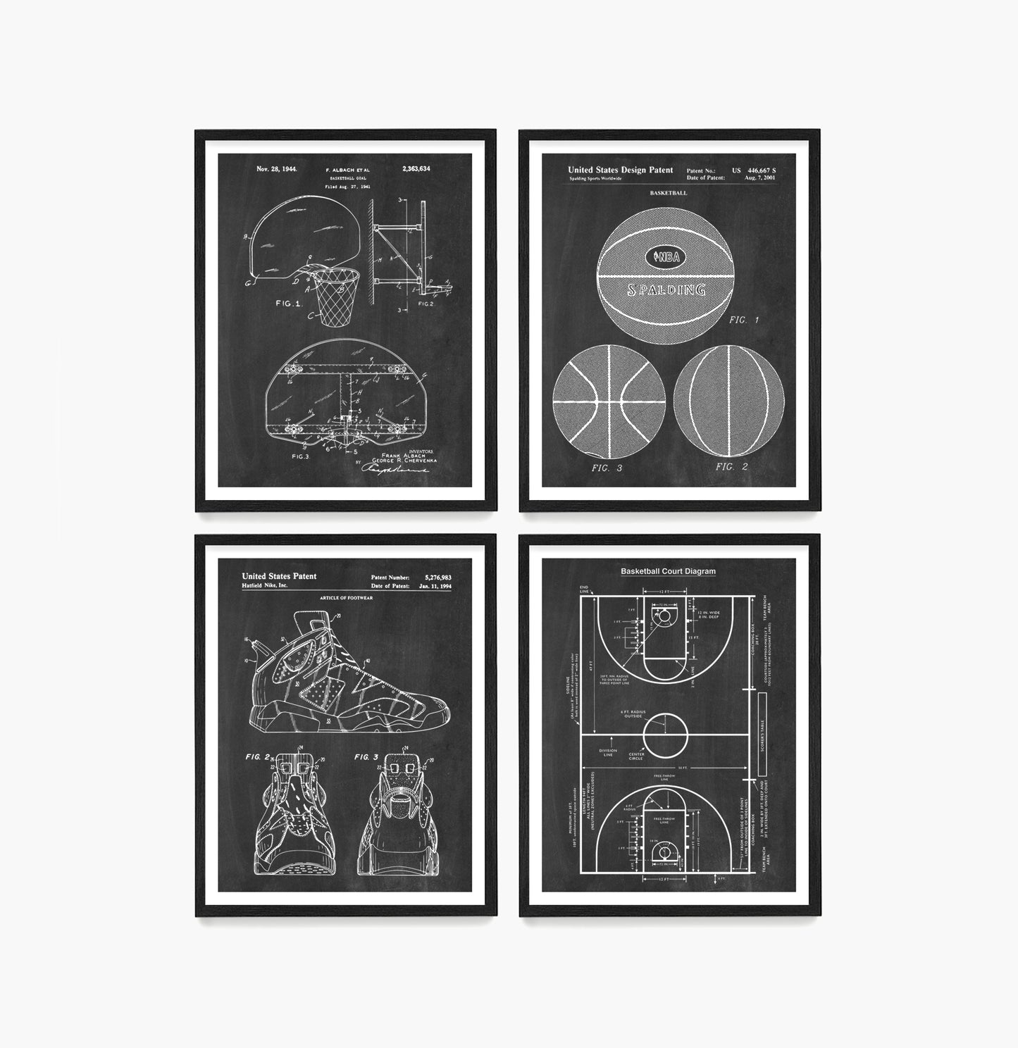 Basketball Patent Wall Art, Basketball Poster