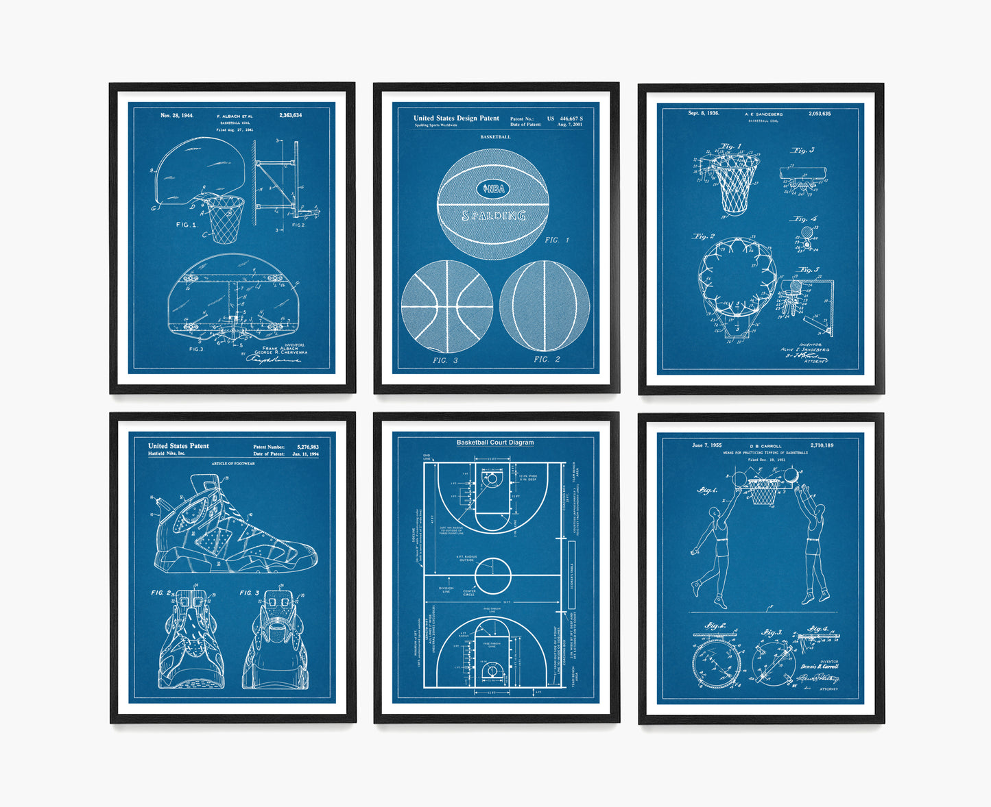 Basketball Patent Wall Art, Basketball Poster