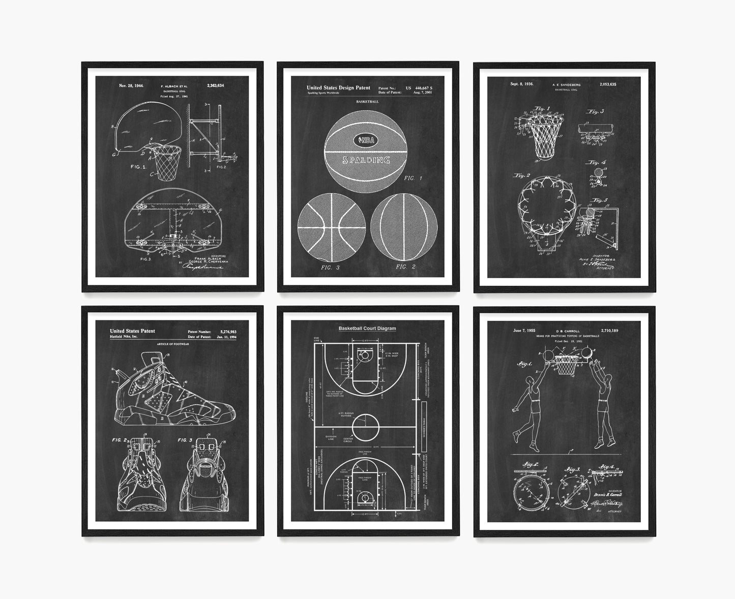 Basketball Patent Wall Art, Basketball Poster