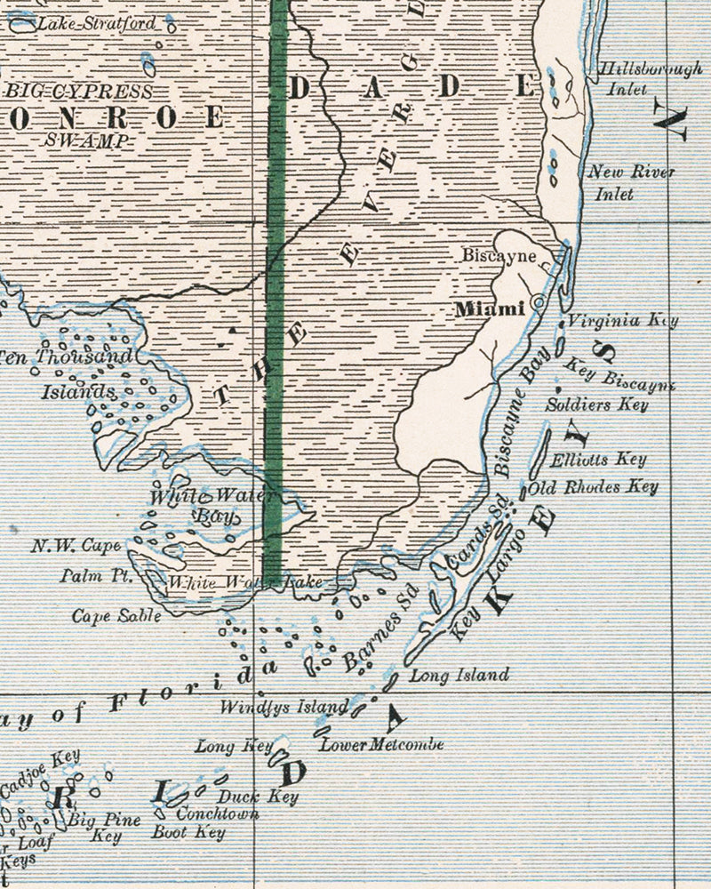 Florida Map, Florida Home, Map Wall Art