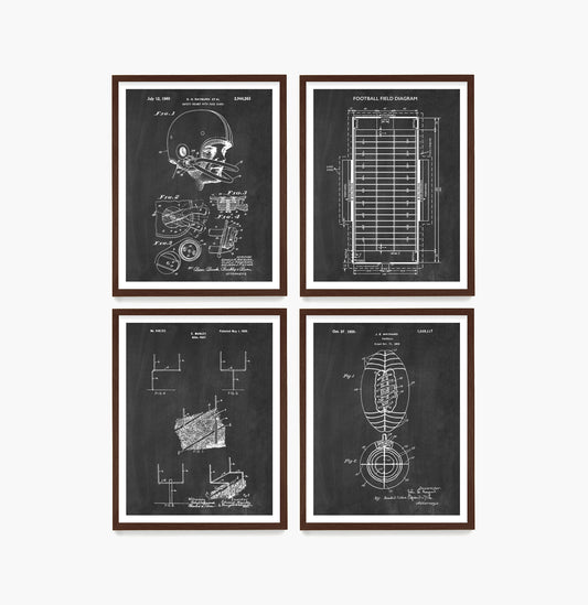 Football Patent Artwork with Licensing