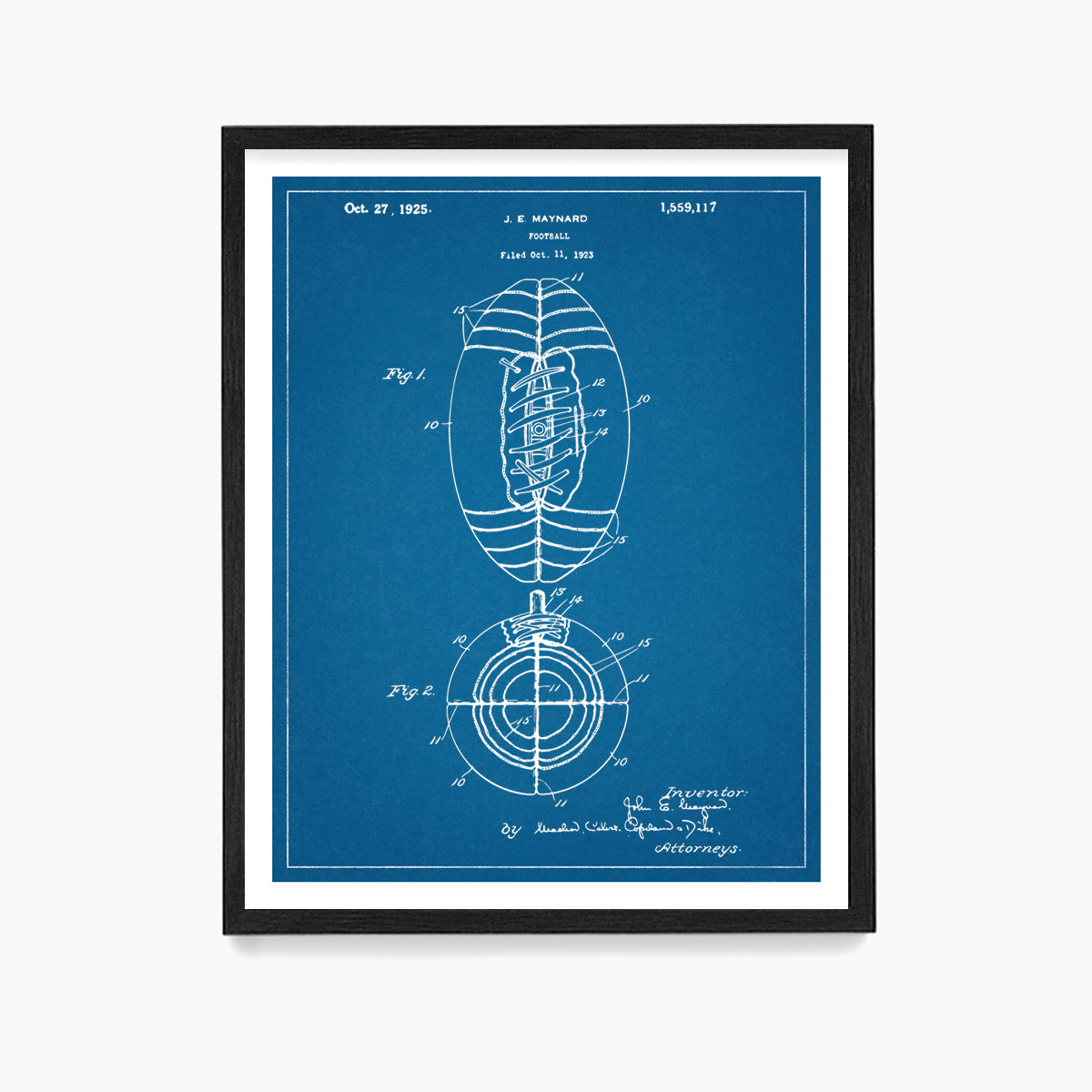 Football Patent Poster, Football Wall Art