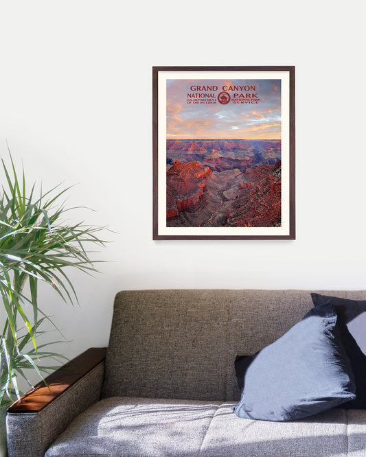 Grand Canyon National Park Poster, National Park Wall Art