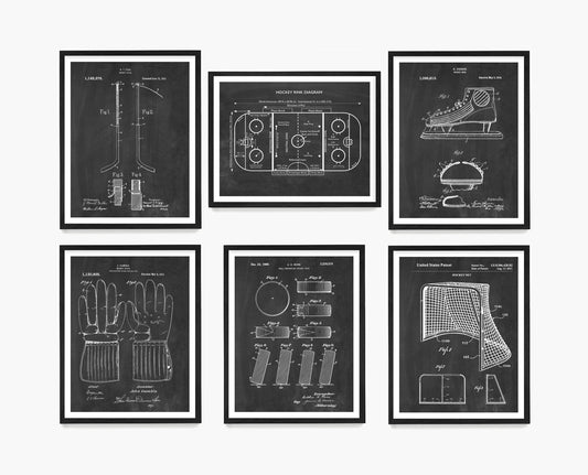Hockey Patent Wall Art, Ice Hockey Patent Poster
