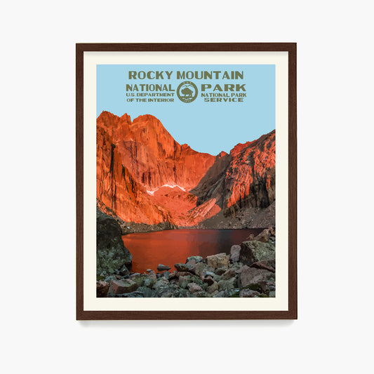 Rocky Mountain National Park Poster, National Park Wall Art