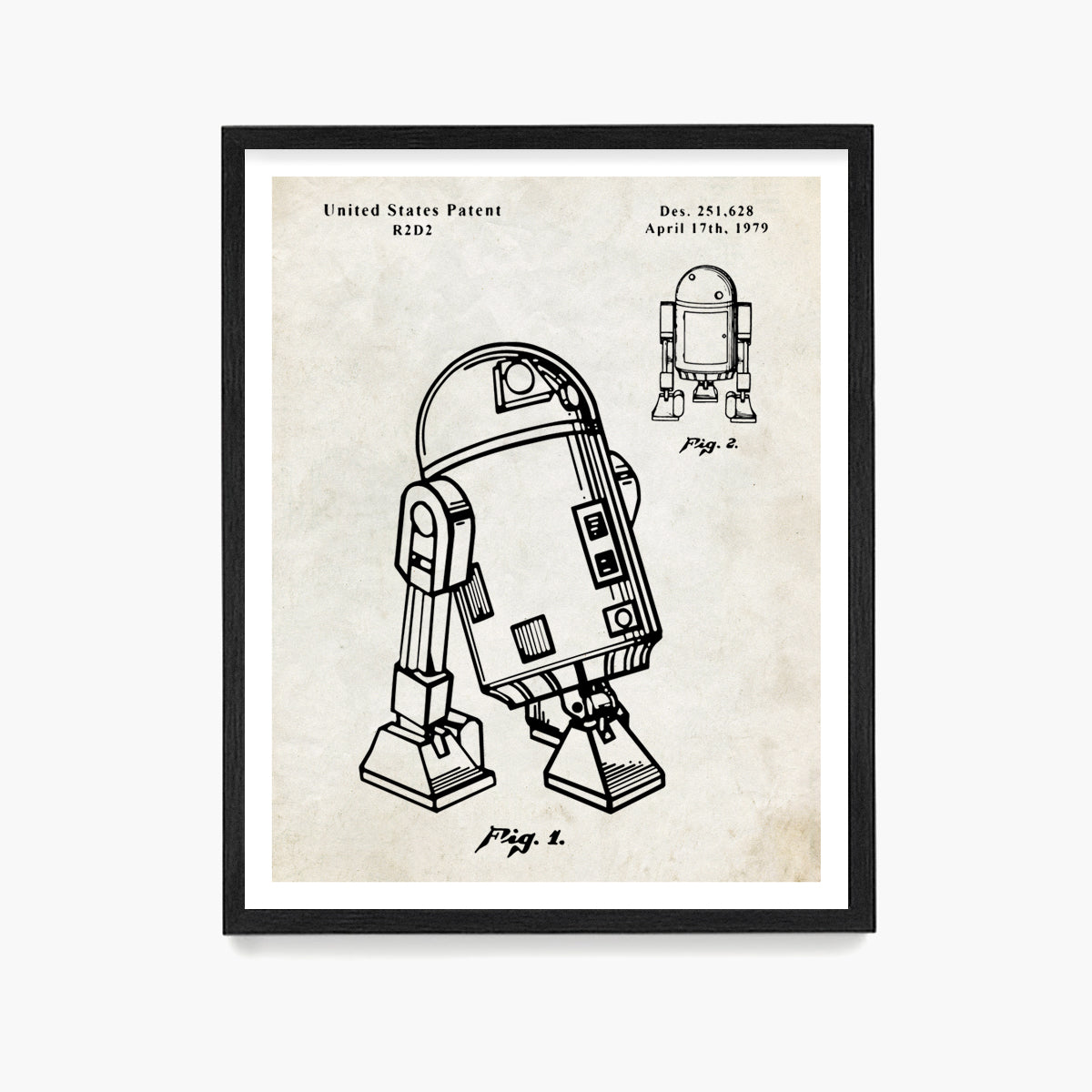 R2D2 Patent Poster, Star Wars Patent Wall Art