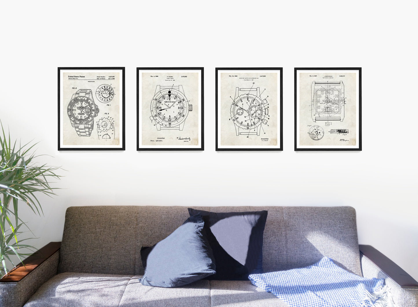Rolex Watch Patent Wall Art, Rolex Wrist Poster