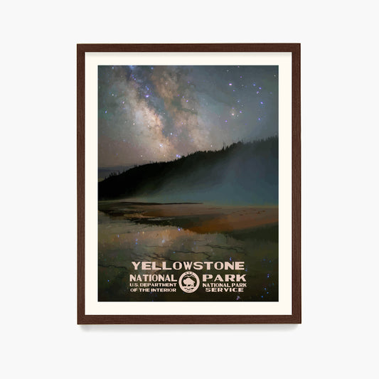 Yellowstone National Park Poster, National Park Wall Art