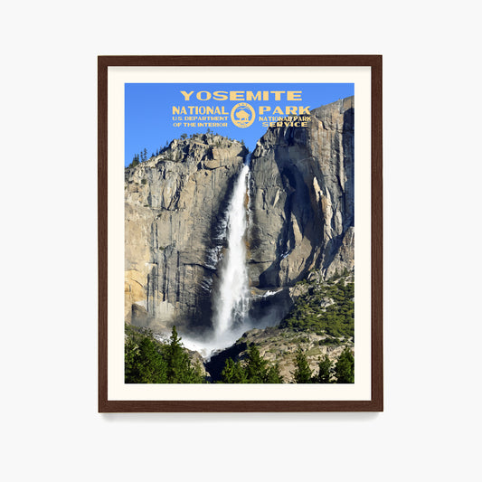 Yosemite National Park Poster, National Park Wall Art