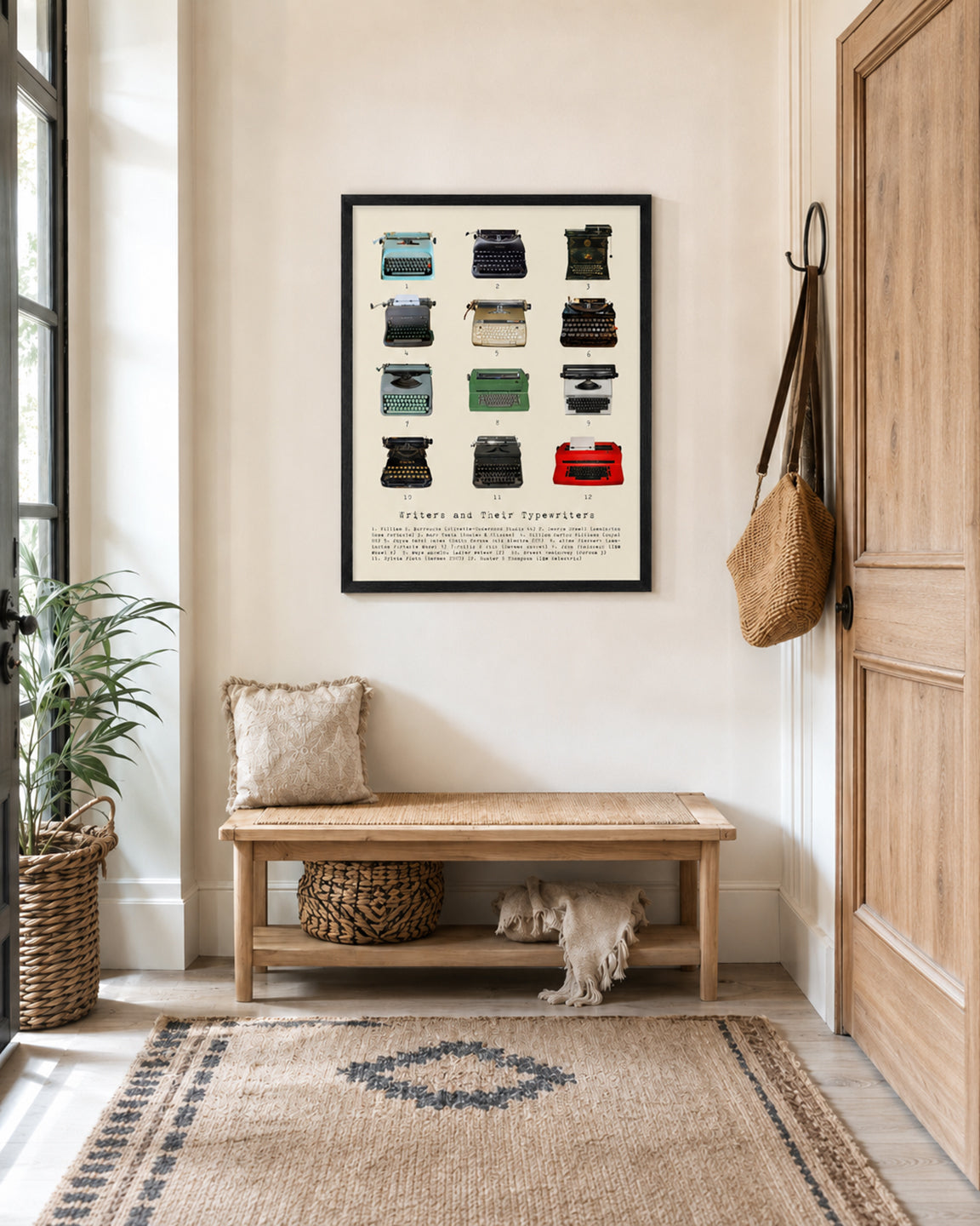 Writers and their Typewriters Poster, Literary Wall Art