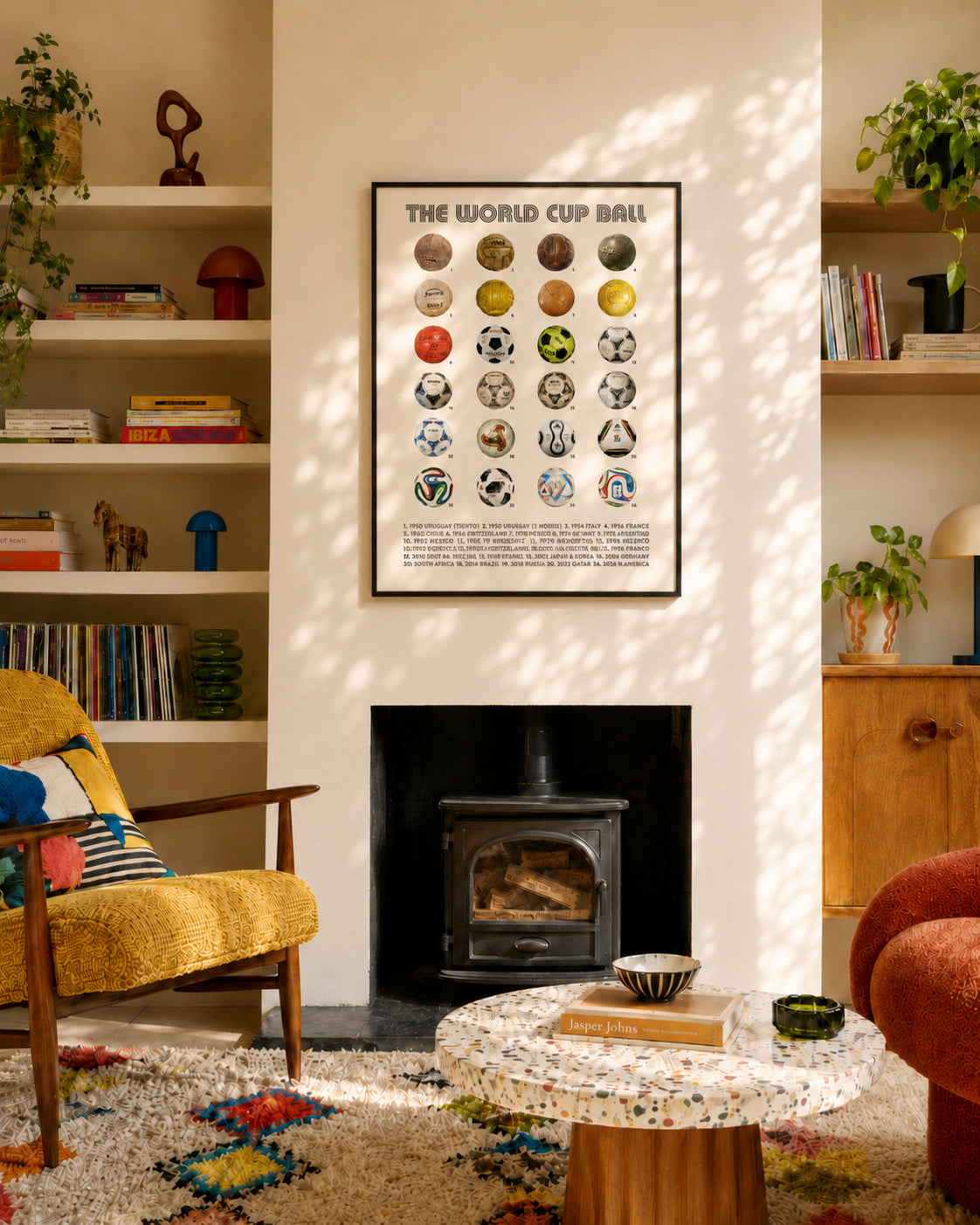 World Cup Ball Poster, Soccer Wall Art, Football Poster