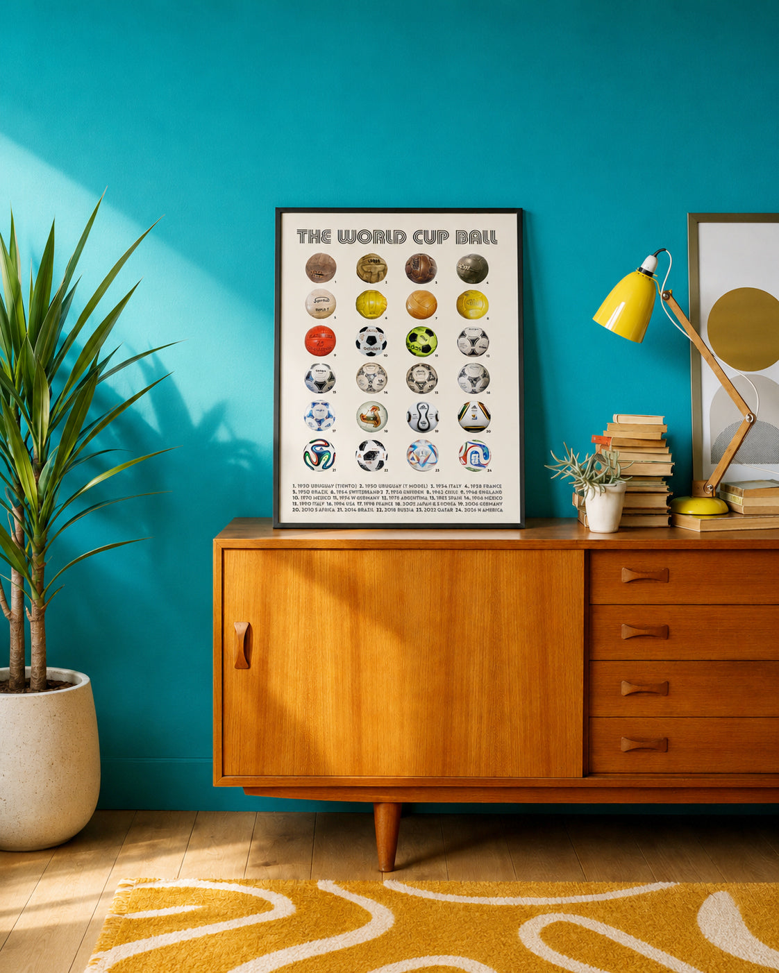 World Cup Ball Poster, Soccer Wall Art, Football Poster