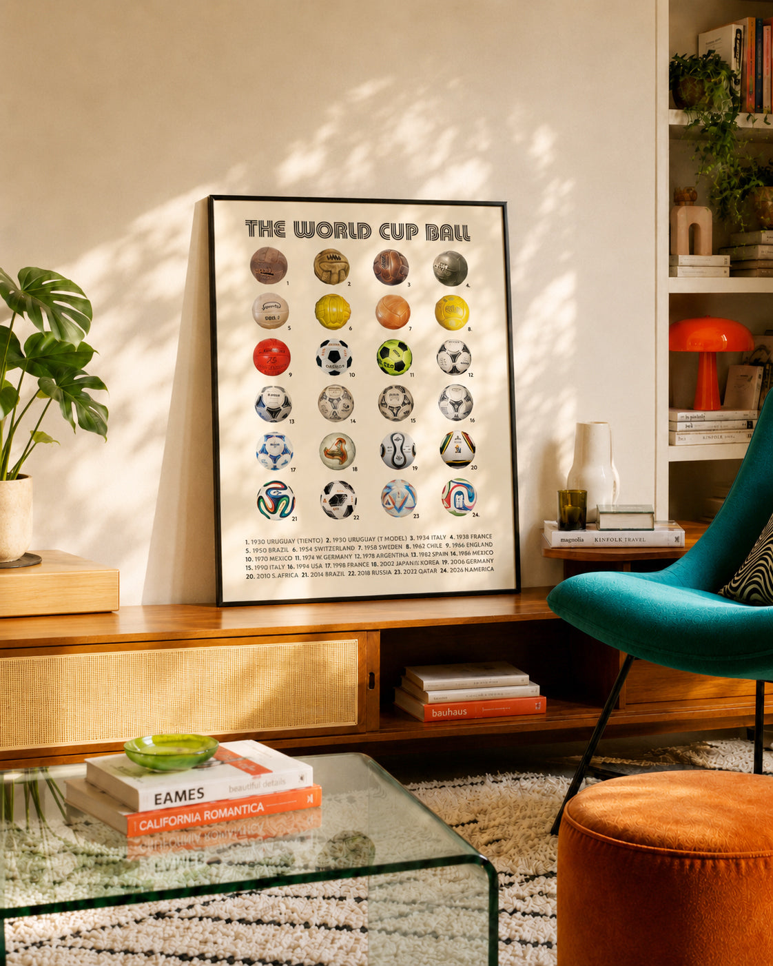 World Cup Ball Poster, Soccer Wall Art, Football Poster