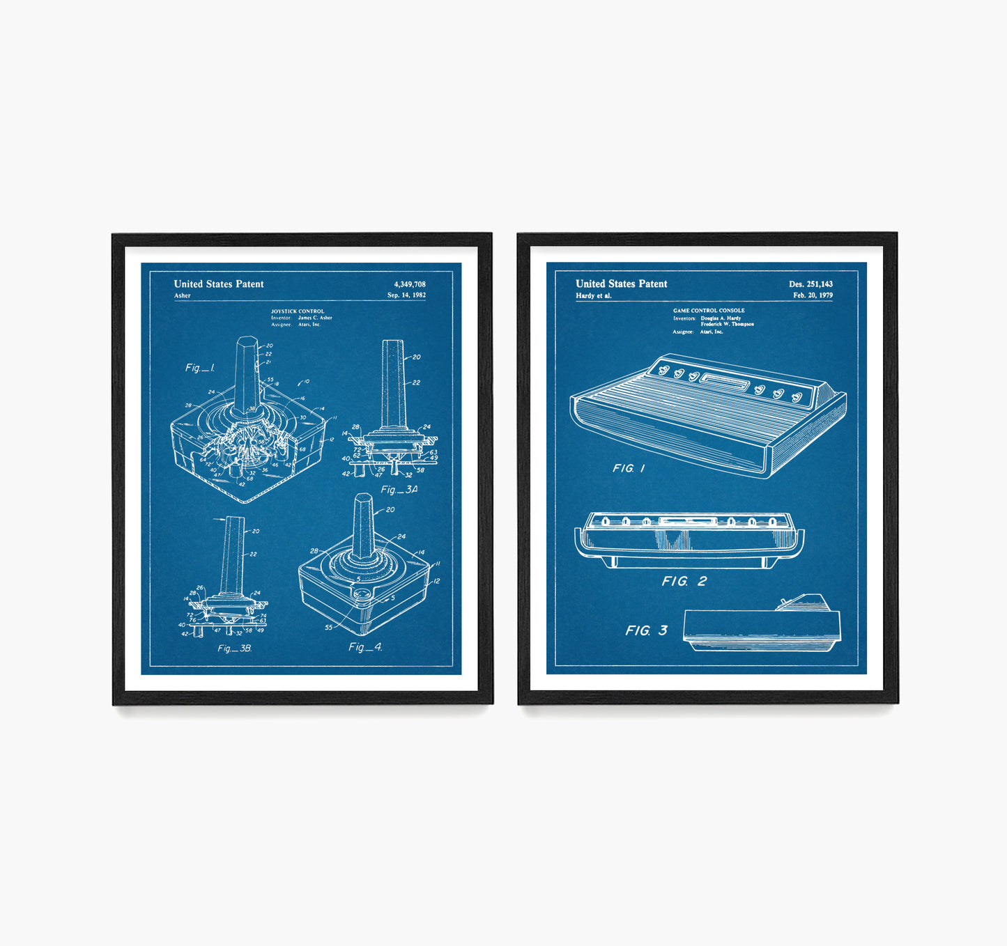 Atari Video Game Patent Wall Art, Video Game Console Controller Poster