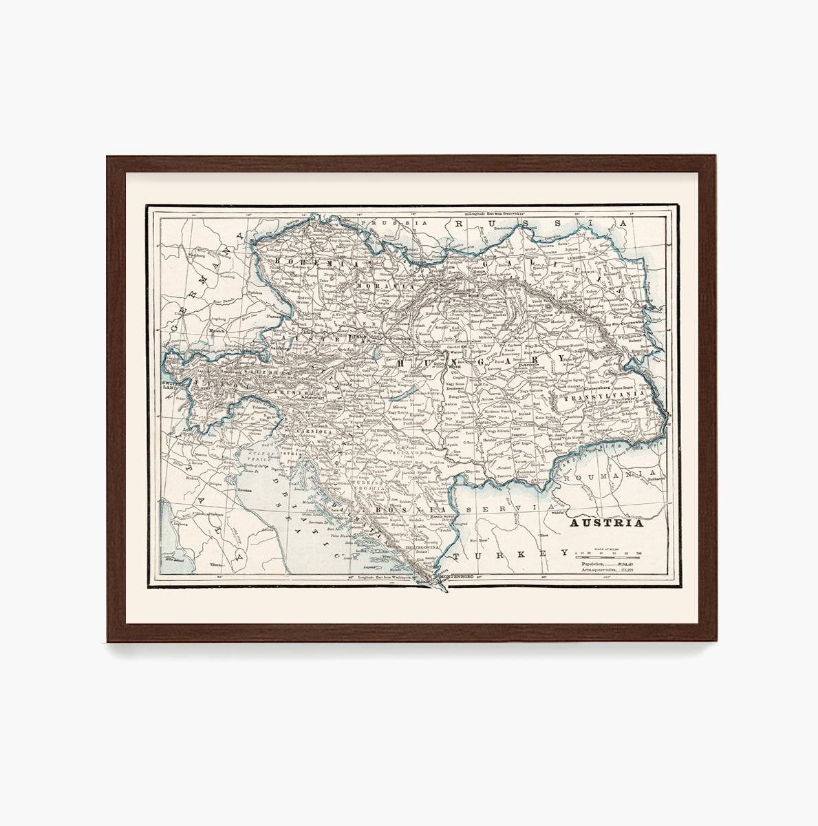 Austria Map, Arkansas Home, Map Wall Art, Europe Map Decor