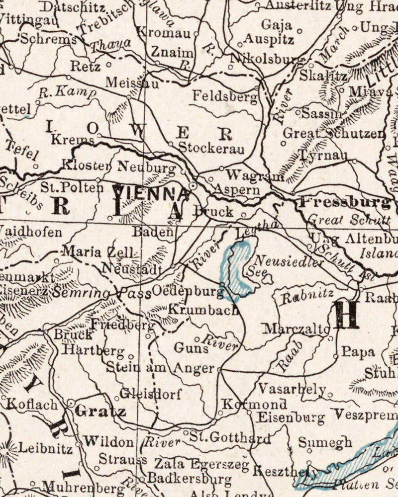 Austria Map, Arkansas Home, Map Wall Art, Europe Map Decor