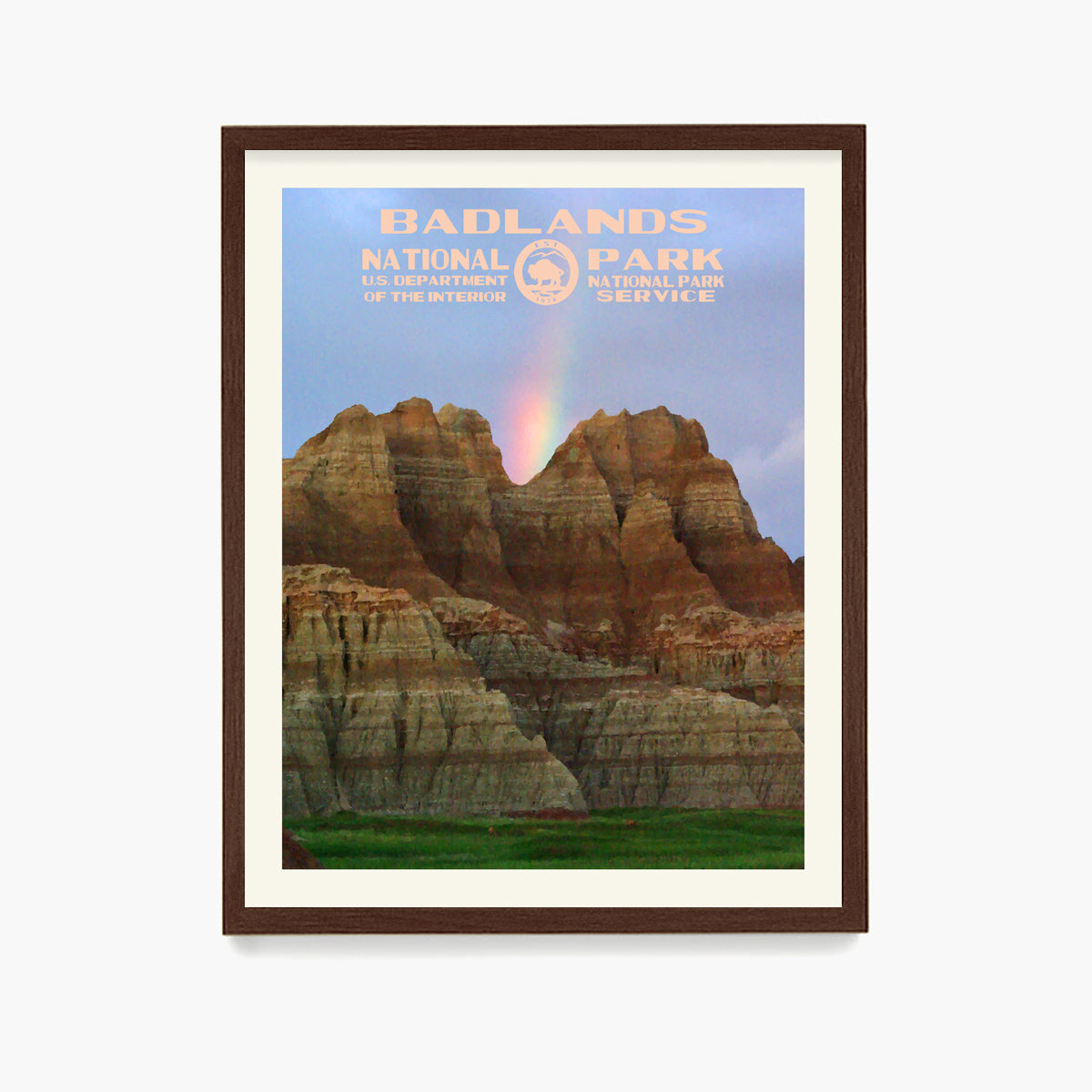 Badlands National Park Poster, National Park Wall Art