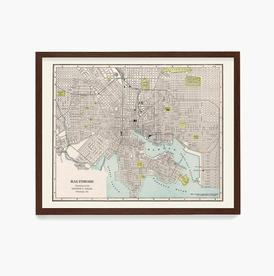 Baltimore Map, Baltimore Home, Map Wall Art
