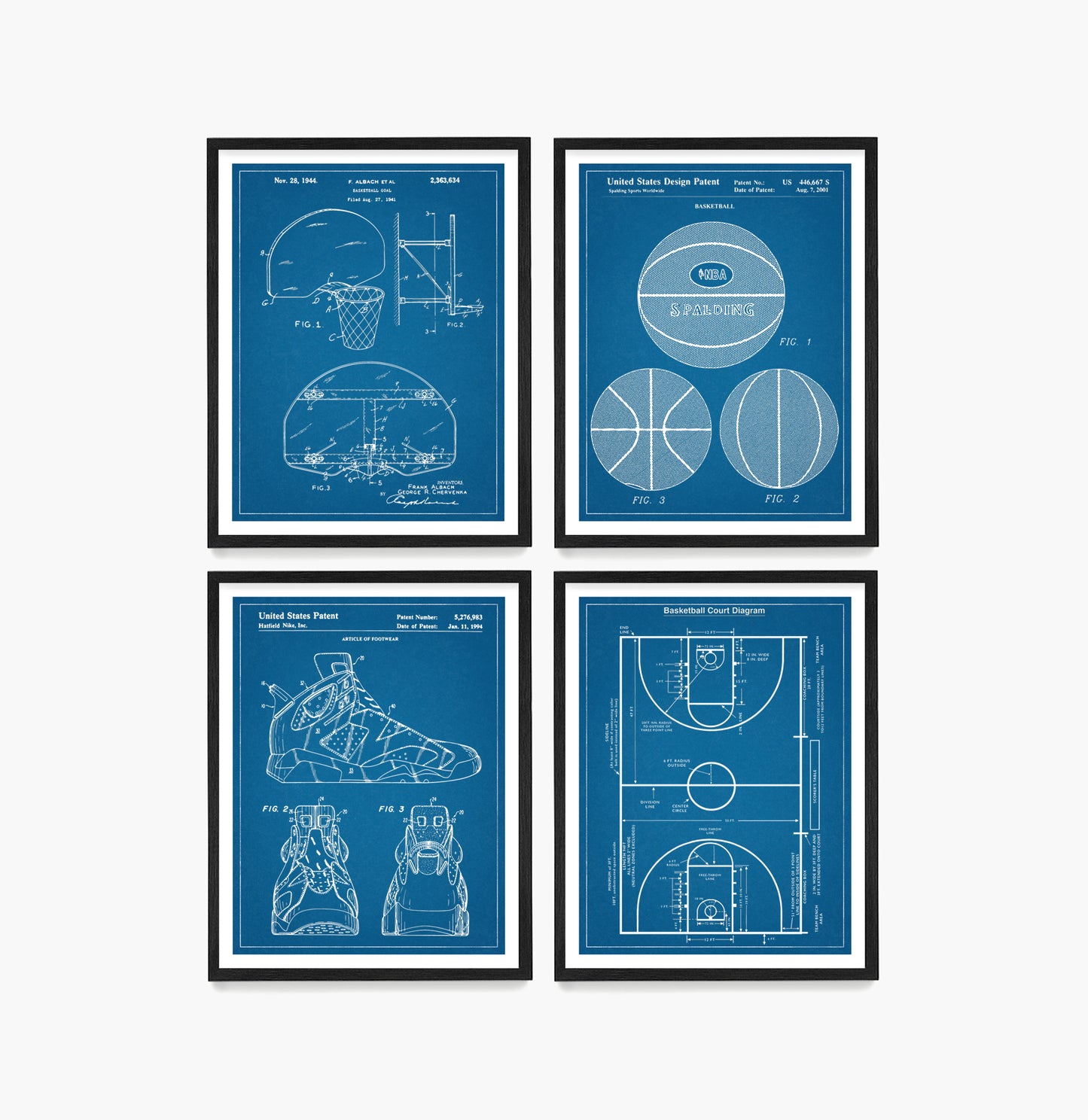 Basketball Patent Wall Art, Basketball Poster