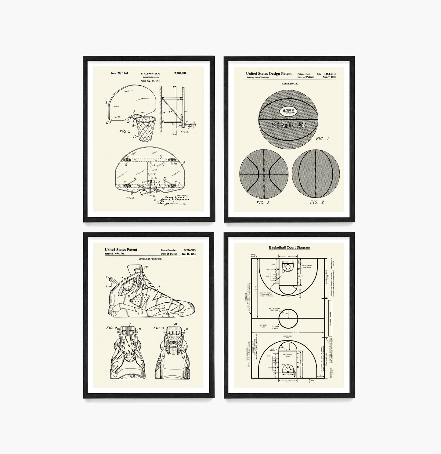 Basketball Patent Wall Art, Basketball Poster