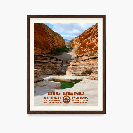 Big Bend National Park Poster, National Park Wall Art