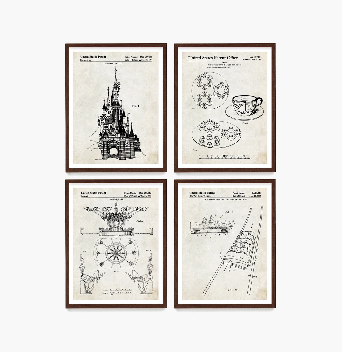 Disney Patent Wall Art, Disney Posters