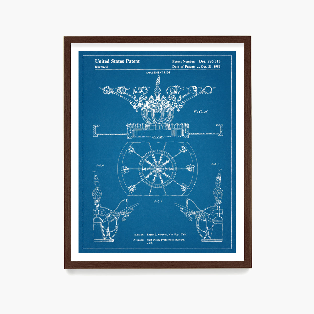 Disney Ride Patents Disney Dumbo Ride Patent Poster, Disney Patent Wall Art – Wunderkammer ...