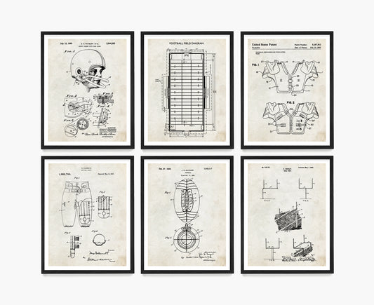 Football Patent Wall Art, Football Patent Poster