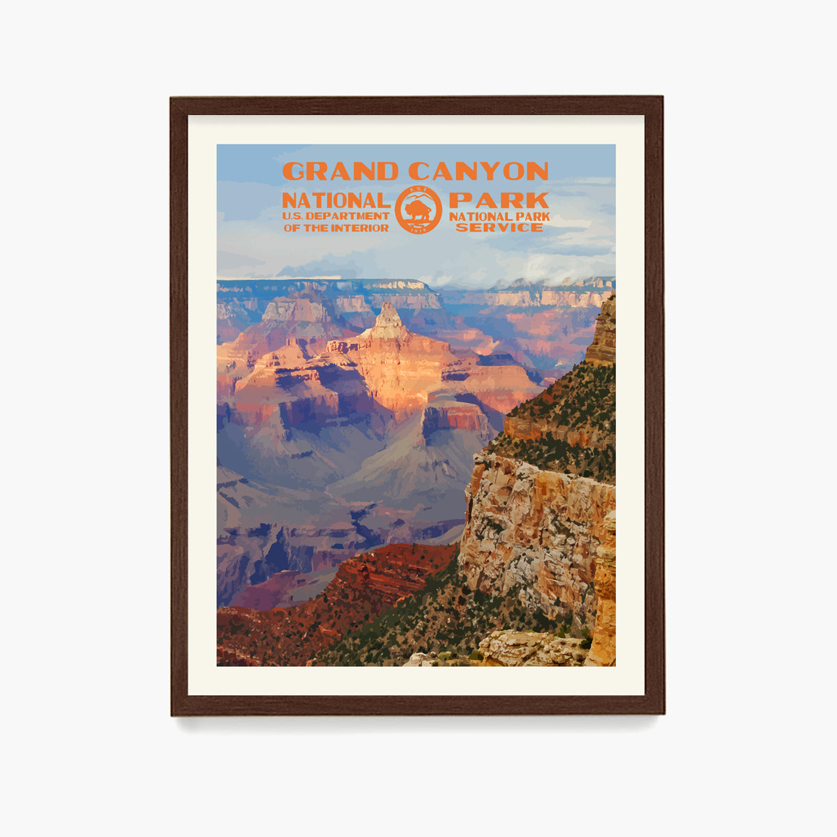 Grand Canyon National Park Poster, National Park Wall Art