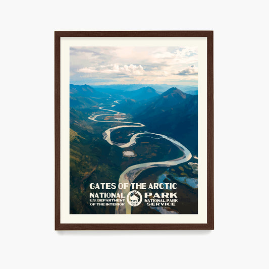 Gates of the Arctic National Park Poster, National Park Wall Art