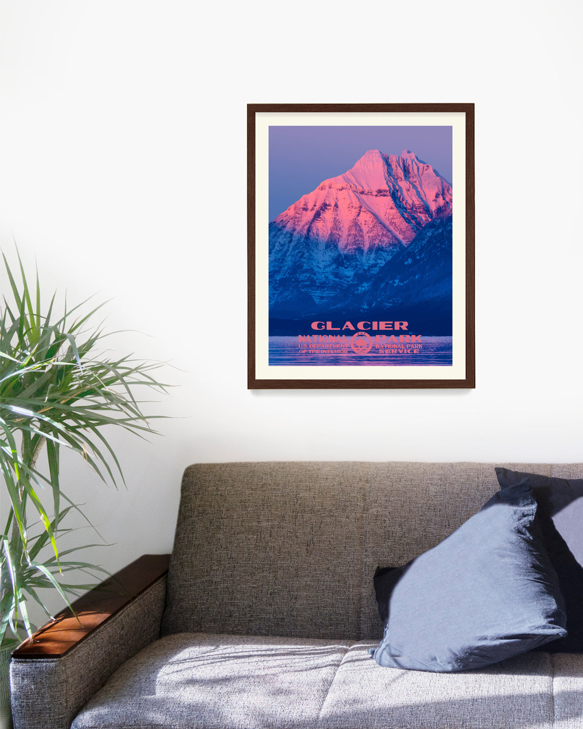 Glacier National Park Poster, National Park Wall Art