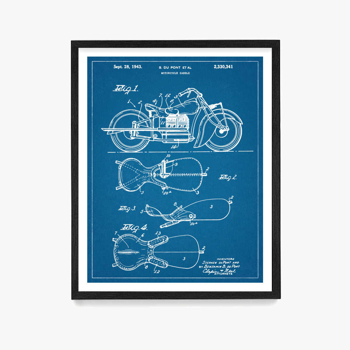Indian Motorcycle Patent Poster, Indian Motorcycle Wall Art, Motorcycle Gift