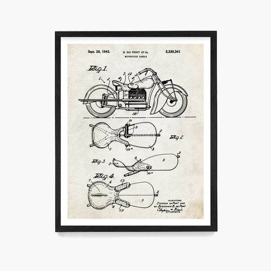 Indian Motorcycle Patent Poster, Indian Motorcycle Wall Art, Motorcycle Gift