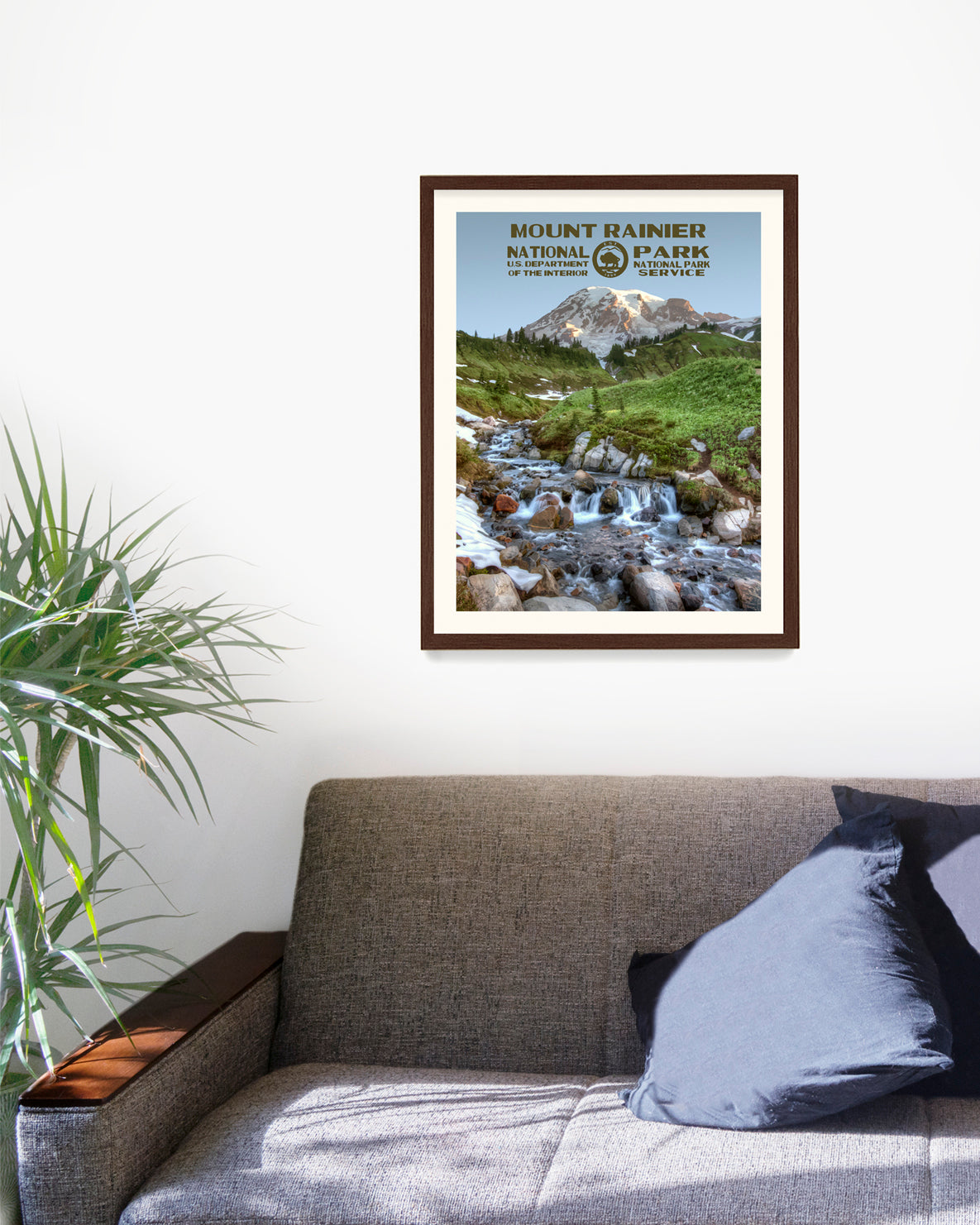Mount Rainier National Park Poster, National Park Wall Art