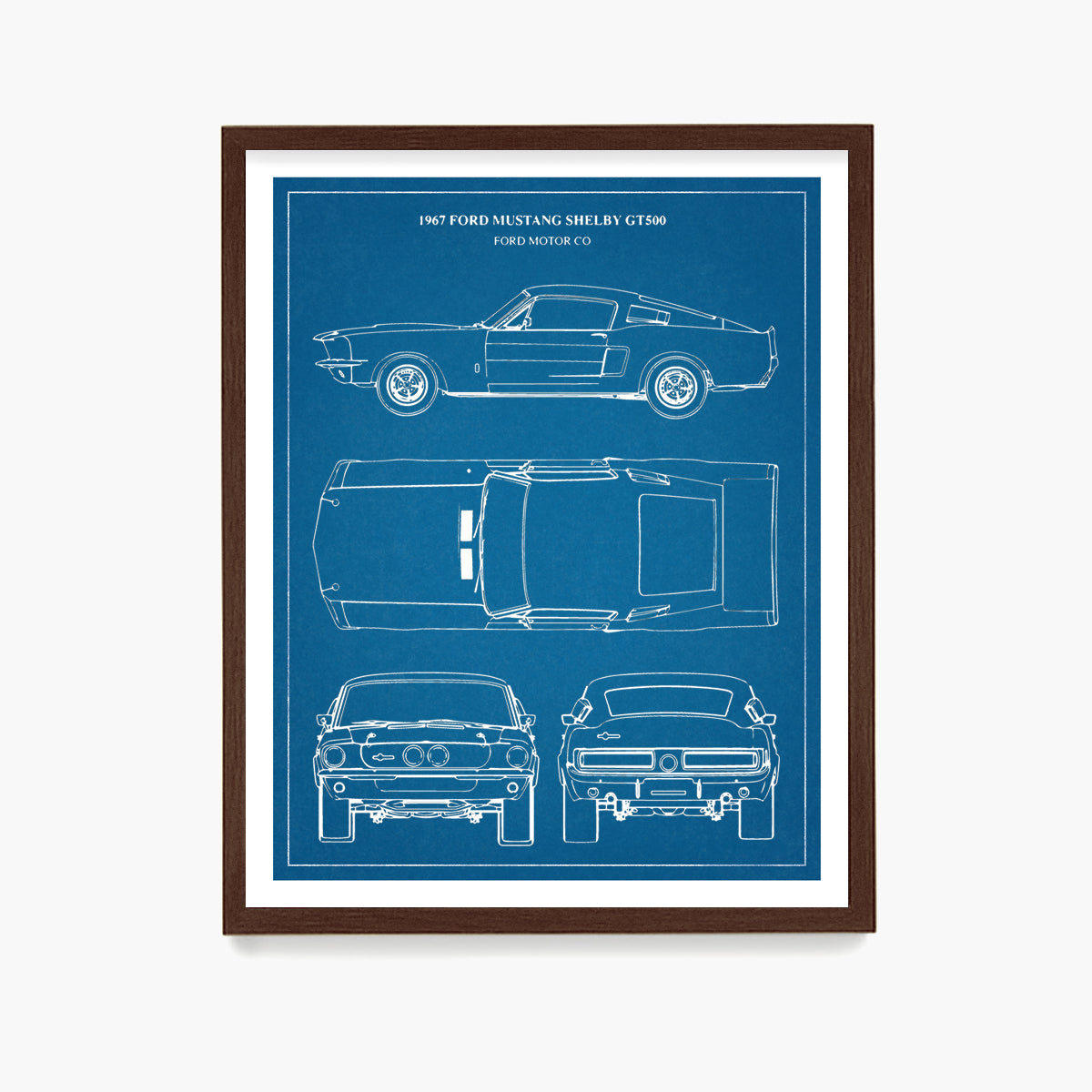 Ford Mustang Patent Poster, Mustang Car Wall Art