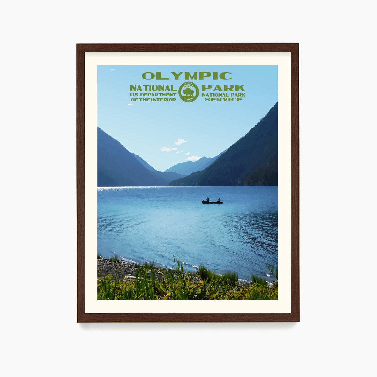 Olympic National Park Poster, National Park Wall Art