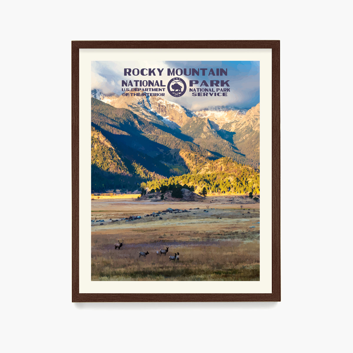 Rocky Mountain National Park Poster, National Park Wall Art