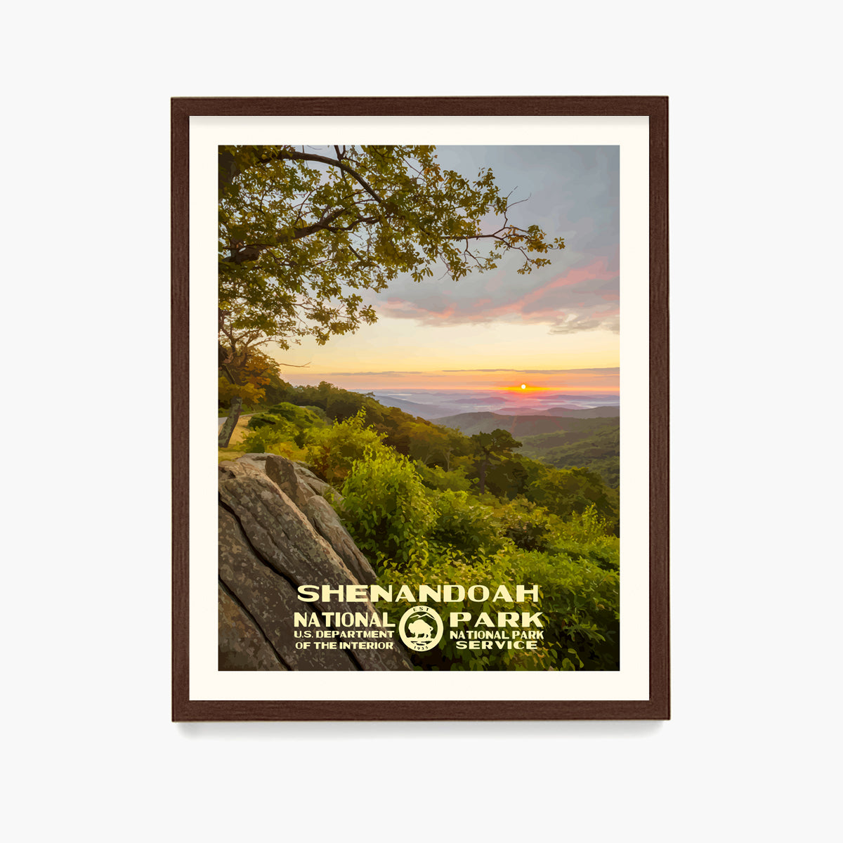 Shenandoah National Park Poster, National Park Wall Art