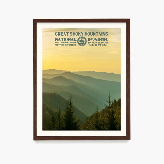 Smoky Mountains National Park Poster, National Park Wall Art