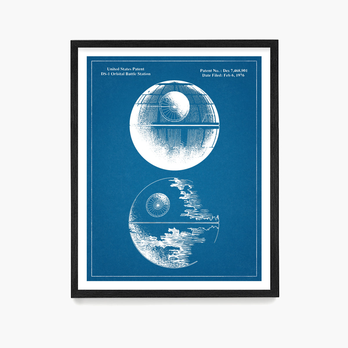 Death Star Patent Poster, Star Wars Patent Wall Art