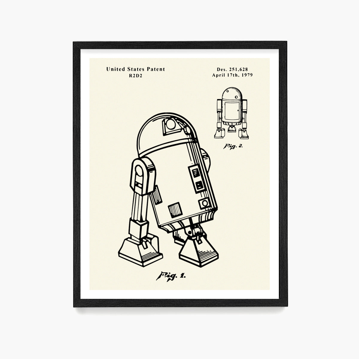R2D2 Patent Poster, Star Wars Patent Wall Art