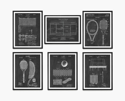 Tennis Patent Wall Art, Tennis Patent Poster