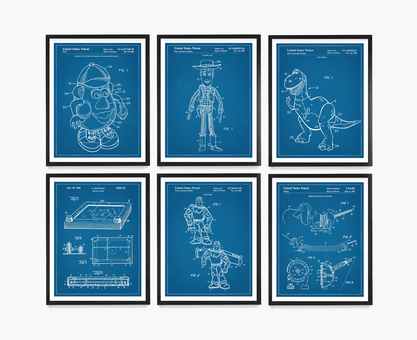Toy Story Patent Poster Wall Art