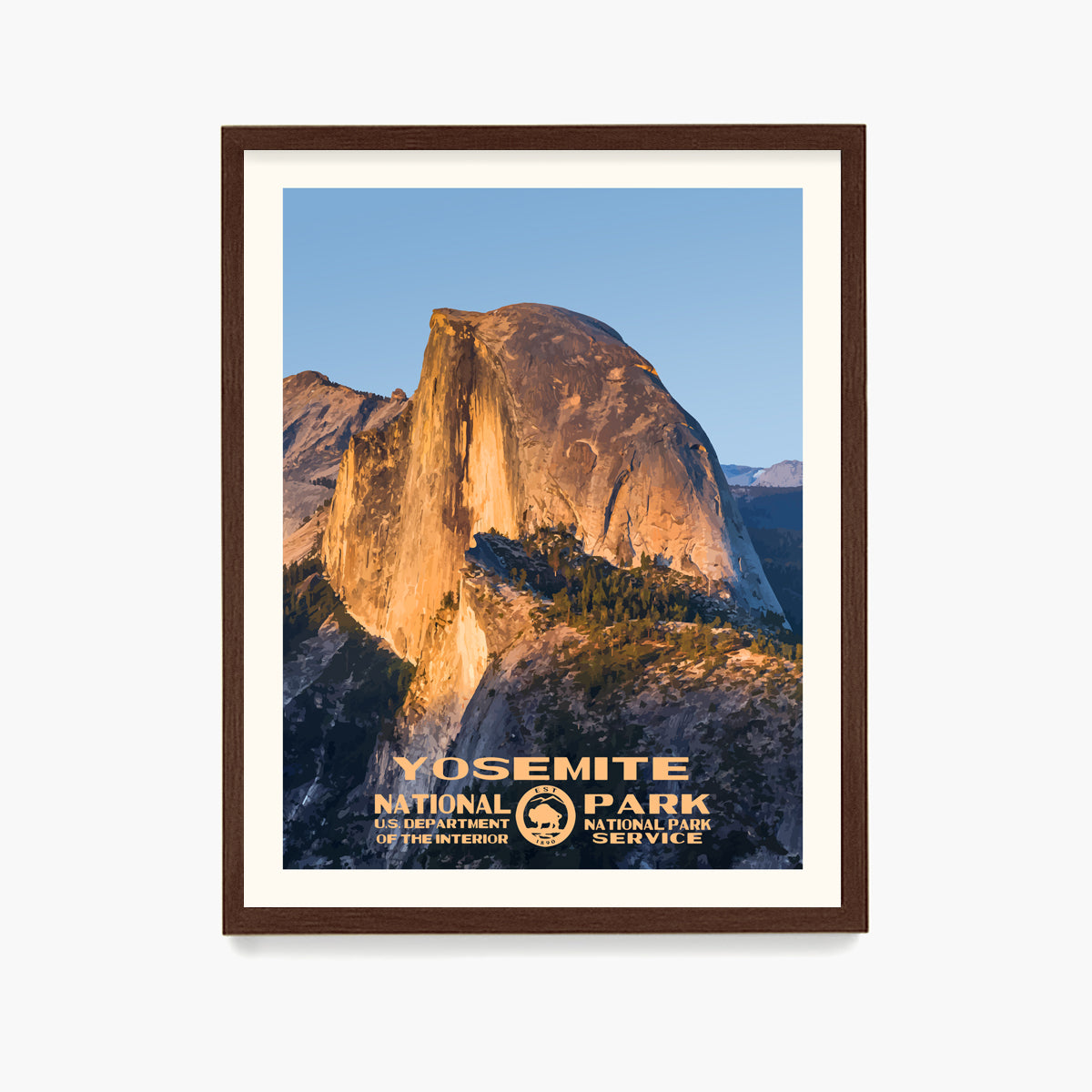 Yosemite National Park Poster, National Park Wall Art